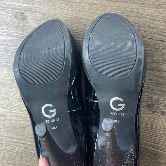 G by Guess Women’s Patent Leather and Sparkle Platform High Heels, size 8 - Picture 9 of 11